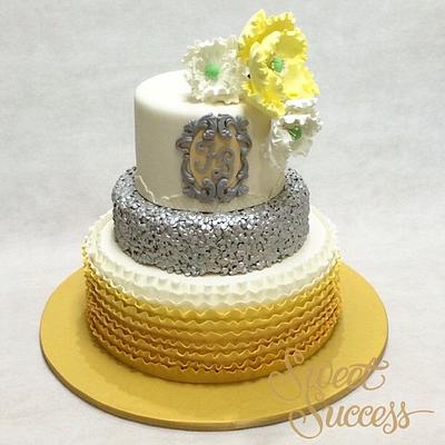 Ruffles & Sequins Cake - Cake by Sweet Success