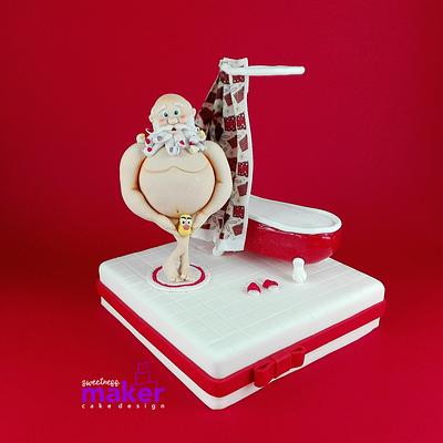 Santa Claus is coming but... It's not time yet. - Cake by Sweetness Maker