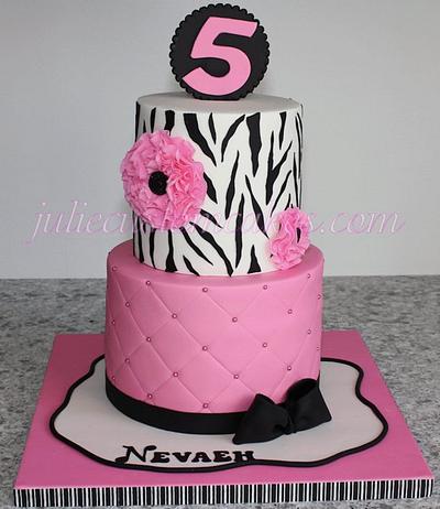 Zebra print  - Cake by twinmomgirl