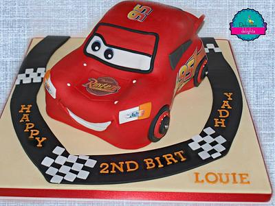Lightning McQueen from cars - Cake by Deb-beesdelights