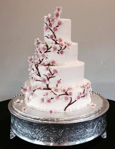 Dogwood Wedding Cake - Cake by Kitti Lightfoot