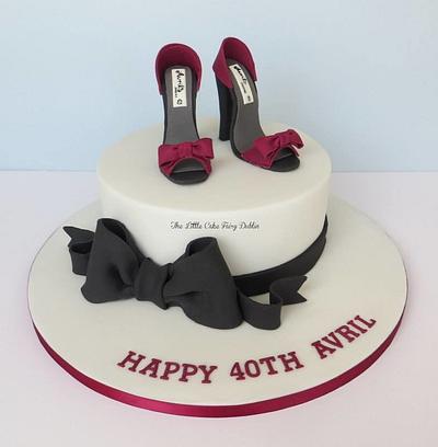 Shoes 40th birthday - Cake by Little Cake Fairy Dublin