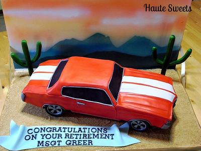 1971 Chevy Chevelle Retirement Cake - Cake by Hiromi Greer
