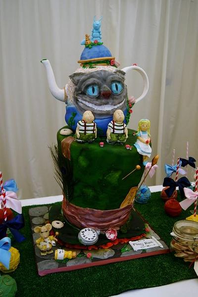 Mad Hatter carved Alice in Wonderland cake - Cake by skye stevenson
