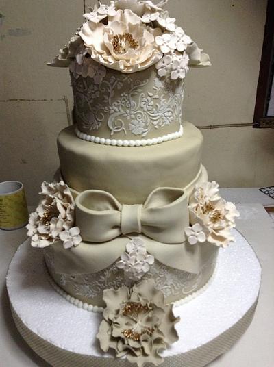 Wedding cake - Cake by cakesbytats