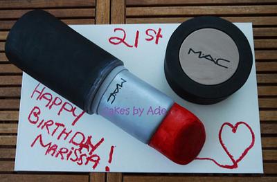 21st Birthday MAC makeup - July 2013 - Cake by Cakes by Ade