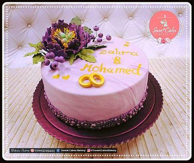 Engagement cake  - Cake by RokaELBarkoka