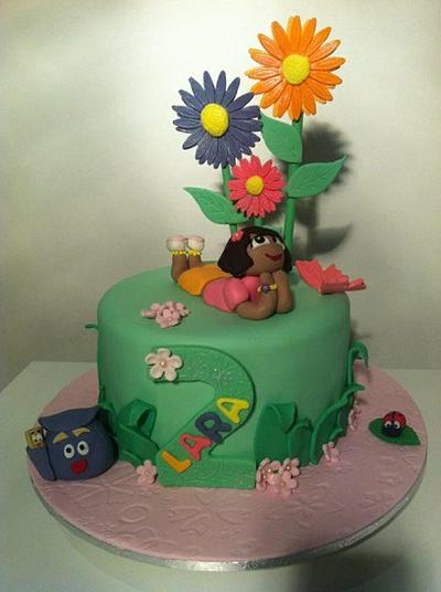 Dora in a Daisy Garden - Cake by Mary @ SugaDust