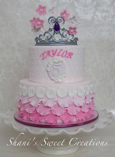 Pretty Pink Princess Cake - Cake by Shani's Sweet Creations