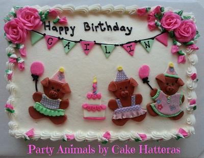 Party Animals - Cake by Donna Tokazowski- Cake Hatteras, Martinsburg WV