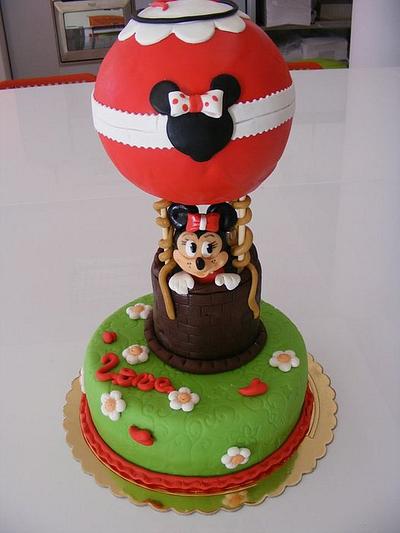 Minnie on balloon cake - Cake by Margarida Matilde
