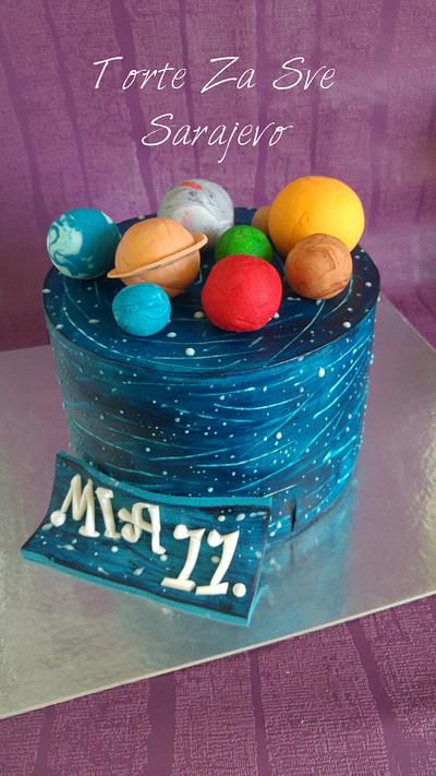 Space cake - Cake by Elzacakeland
