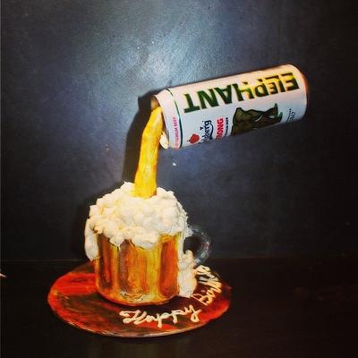 BEER CAKE! - Cake by Mihika
