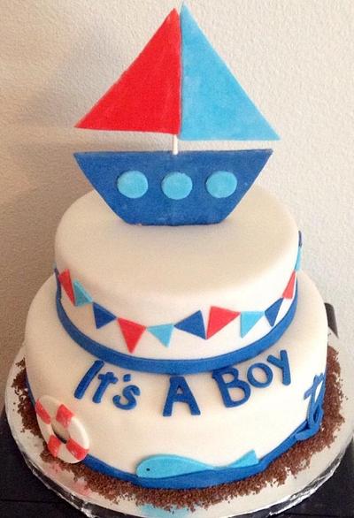 Sail away shower cake - Cake by Fortiermommy