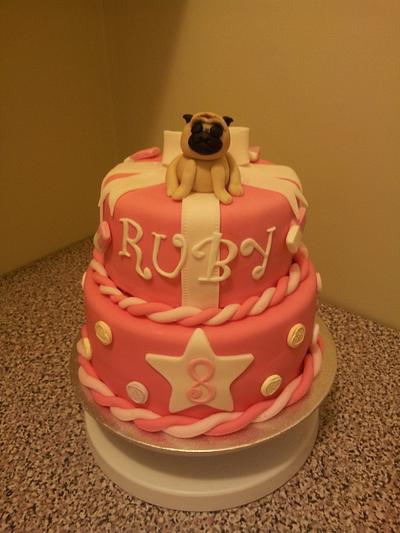pug cake - Cake by Sharonscakecreations