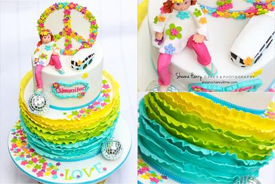 Love Peace 70's themed Cake - Cake by Sheena Henry