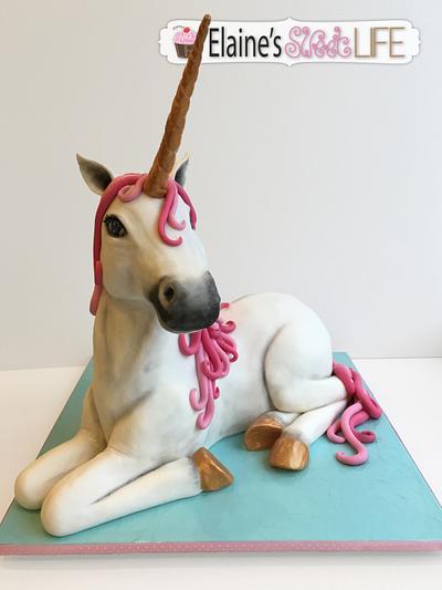 Sculpted Unicorn Cake - Cake by ElainesSweetLife