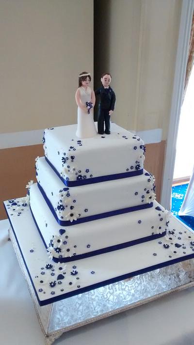 Deep purple wedding cake - Cake by Catherine