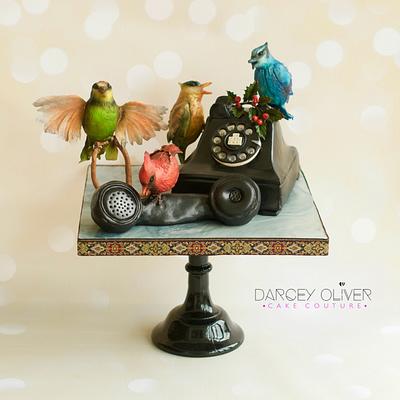 Four Calling Birds - Cake by Sugar Street Studios by Zoe Burmester