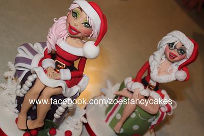 Sexy Mrs Claus version 2 - Cake by Zoe's Fancy Cakes