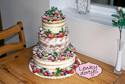 Fruit´s  weeding cake - Cake by Lenkydorty