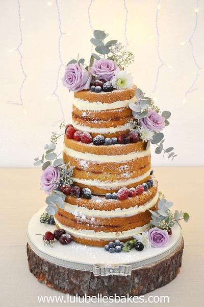 Naked wedding cake - Cake by Lulubelle's Bakes