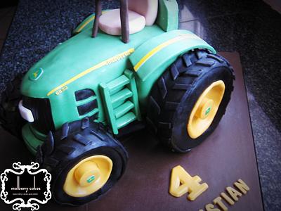 3D Tractor Cake - Cake by Malberry Cakes
