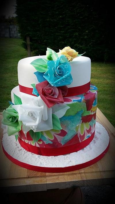 Decobake Decoupage Celebration Cake - Cake by Cherub Couture Cakes