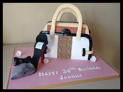 Handbag & shoe cake - Cake by luciascakes