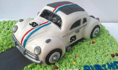 Herbie VW Beetle cake - Cake by The Rosehip Bakery