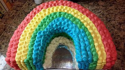 Rainbow Cake - Cake by lilgrkgrl