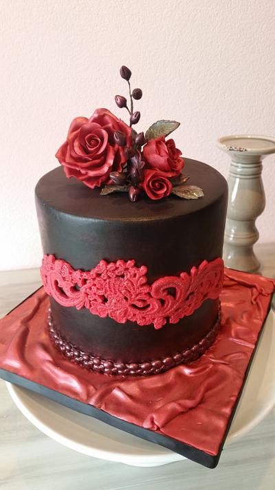 Beauty in Black an red - Cake by Birgit