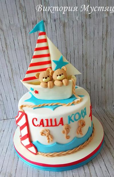 Cake for twins - Cake by Victoria