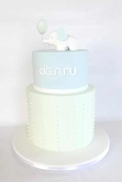 Little Elephant Christening Cake - Cake by Have Some Cake