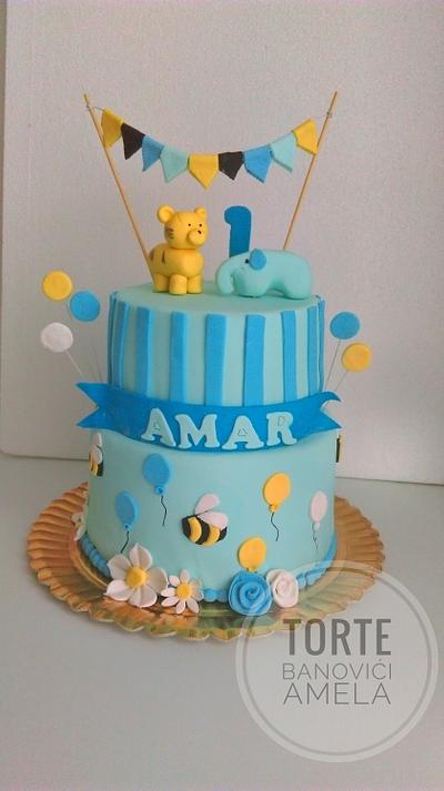 first birthday boy cake - Cake by Torte Amela