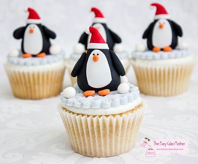 Chubby Penguins - Cake by The Fairy Cake Mother