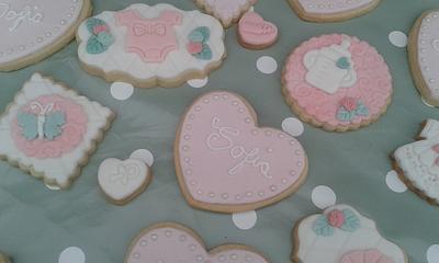 Christening biscuits - Cake by Karen's Kakery