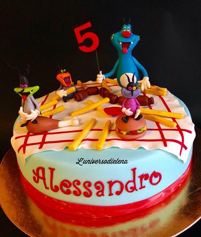 Oggy e i maledetti scarafaggi - Cake by Elena