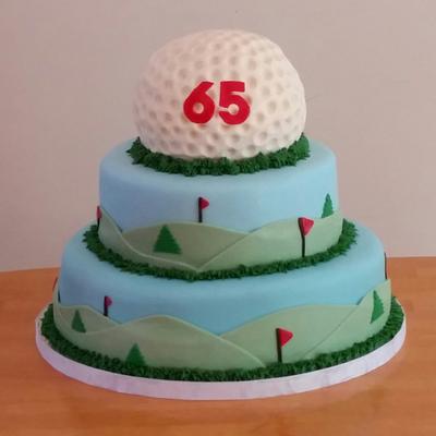 Golf Cake - Cake by Melissa D.