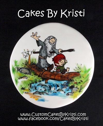 Halfling and Wizard - Cake by Cakes By Kristi