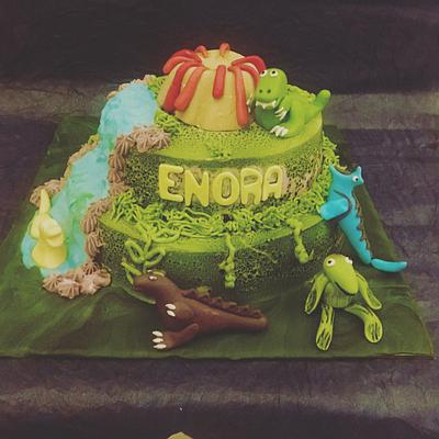 Dinosaur cake  - Cake by Cakes & Chocolates 