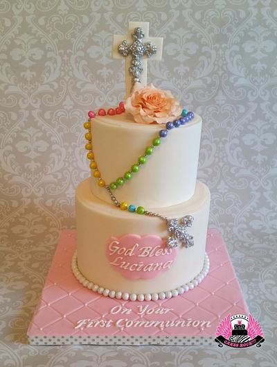 First Communion Cake - Cake by Cakes ROCK!!!  