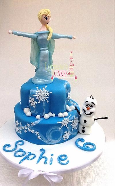 Do you want to build a snowman - Cake by lorraine mcgarry