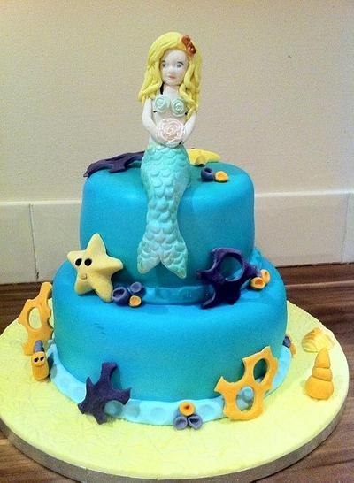 Mermaid cake - Cake by CakeMeHappy15