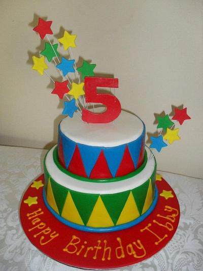 Exploding stars birthday cake - Cake by DolceSofia