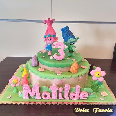 Trolls cake  - Cake by simonelopezartist