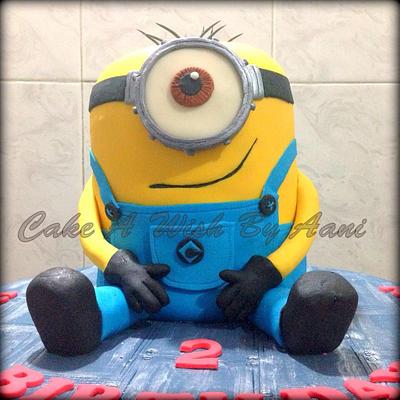3d minion sitting cake  - Cake by Aani