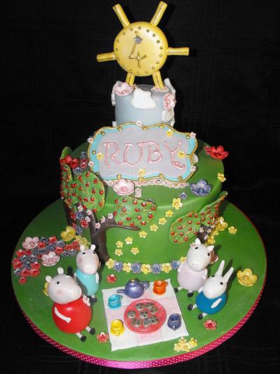 Peppa Pig Cake - Cake by Dee