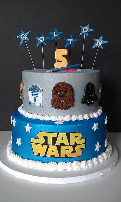 Star Wars - Cake by Pam from My Sweeter Side