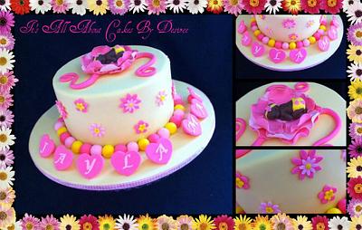 Baby Blossom Naming Day Cake - Cake by Desiree